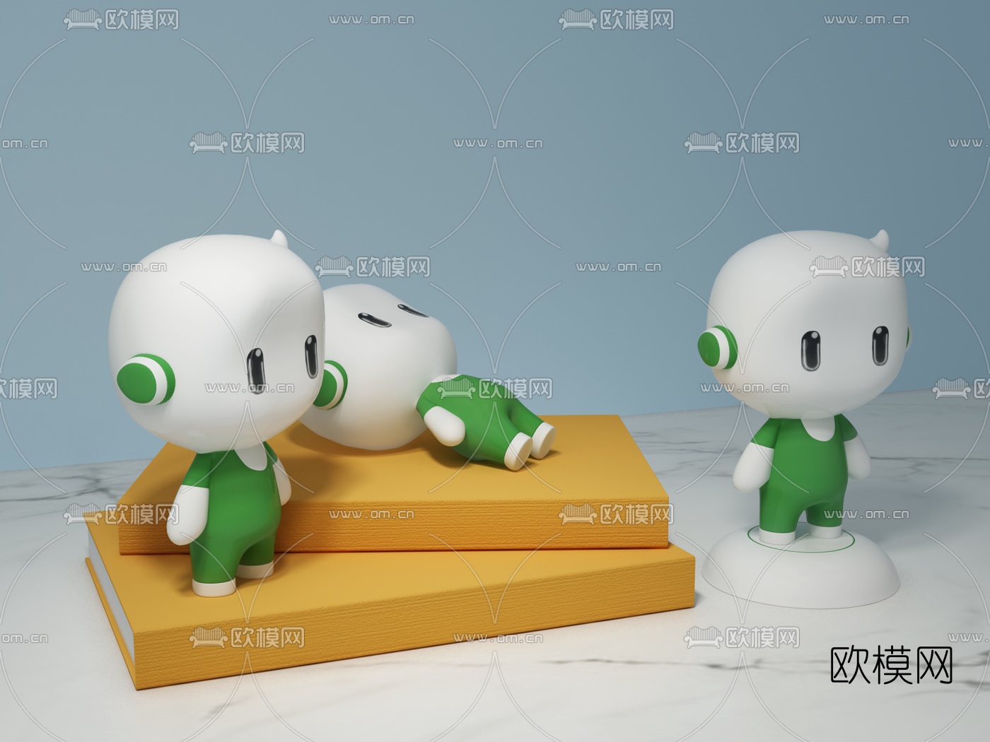 现代oppo娃娃饰品摆件3d模型