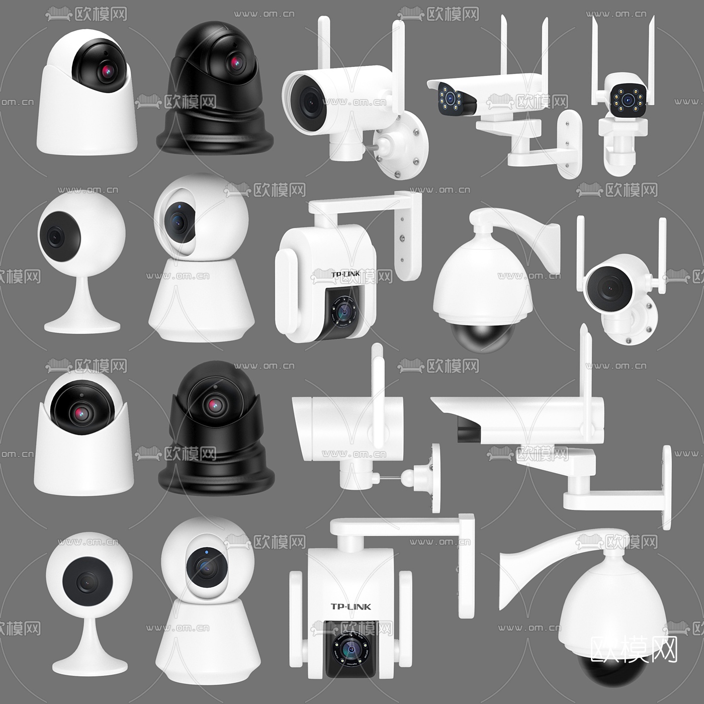 现代摄像头组合3d模型下载