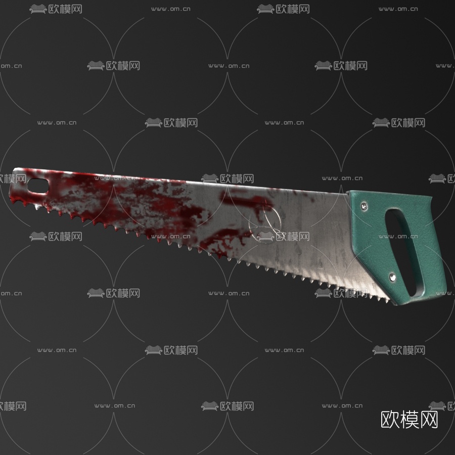 现代锤子锯子工具3d模型下载（渲染图3）