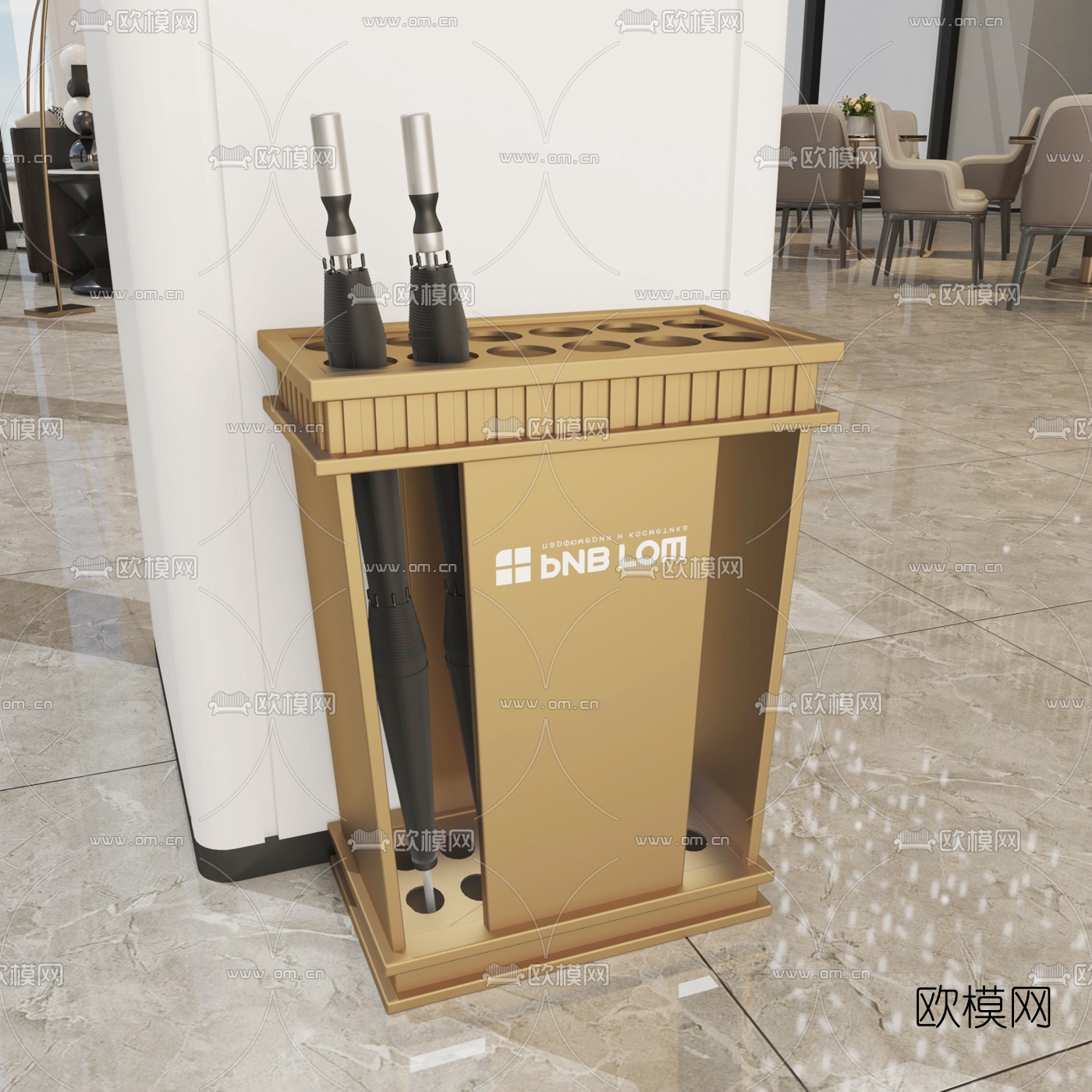 现代雨伞伞架3d模型下载（渲染图7）