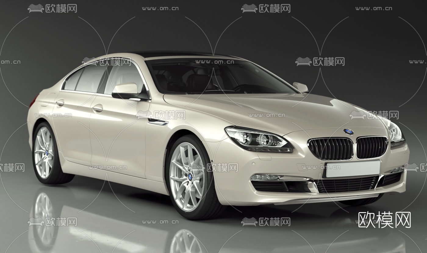 现代宝马6系汽车3d模型