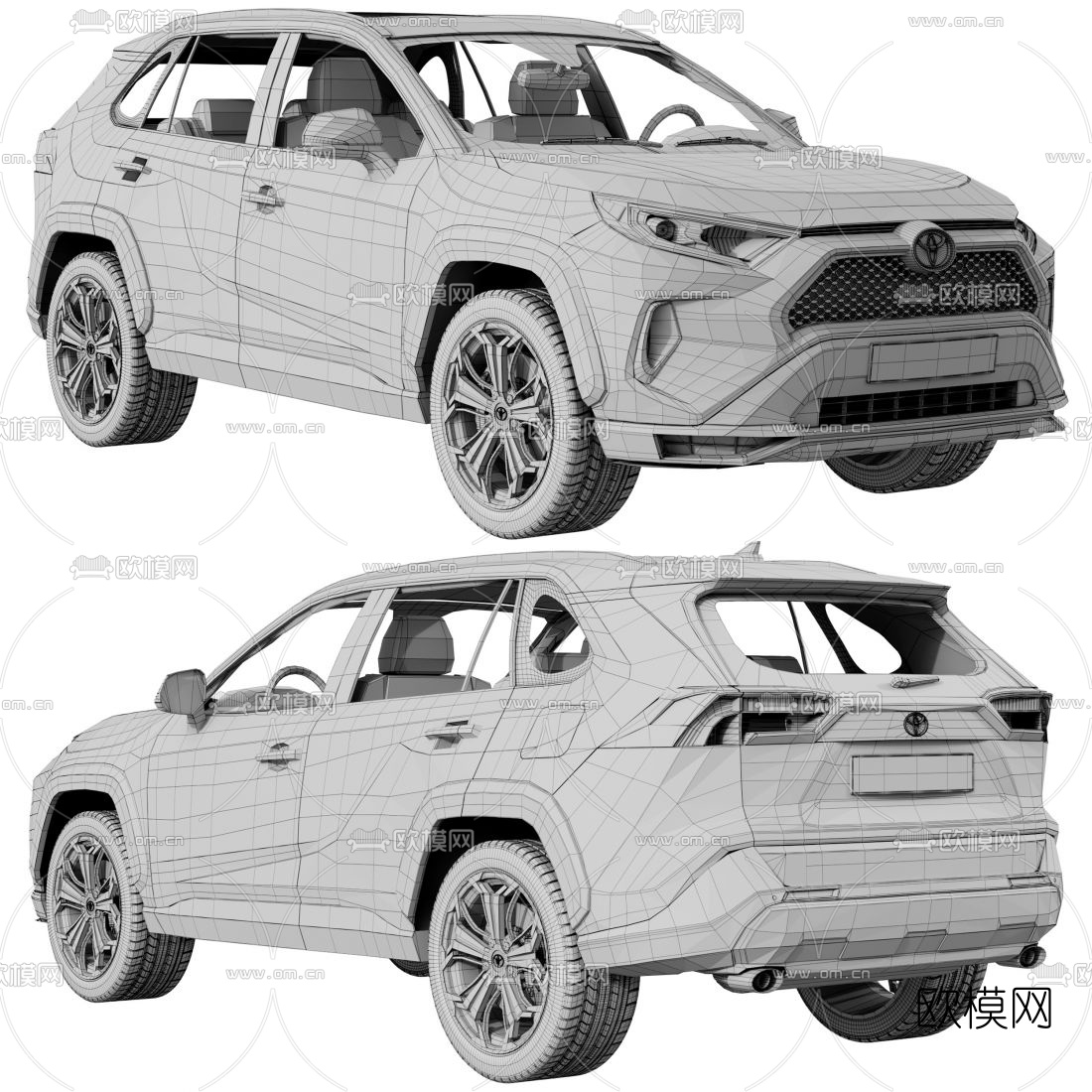 现代汽车3d模型下载（渲染图4）