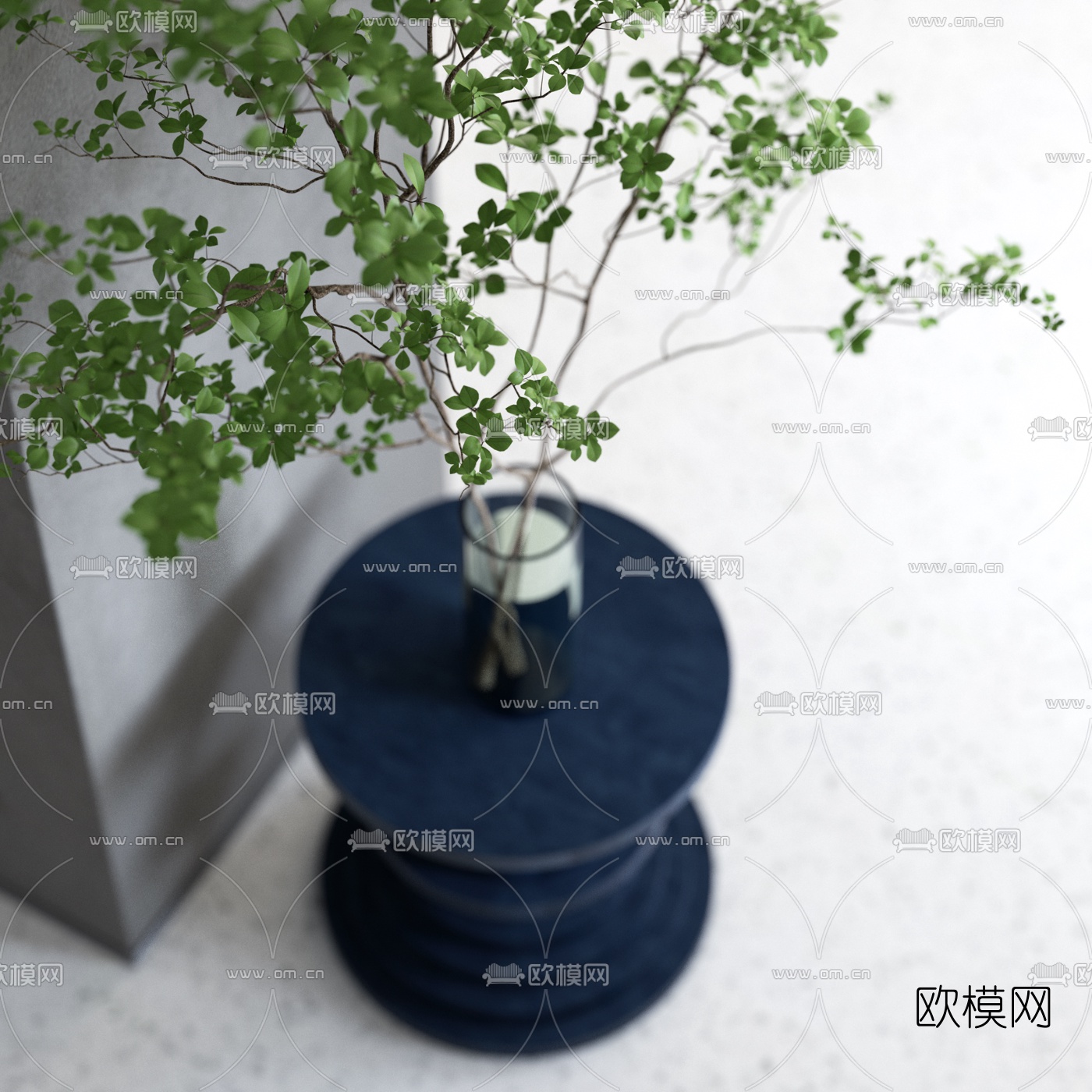 日式混搭酒店休息区3d模型下载（渲染图3）