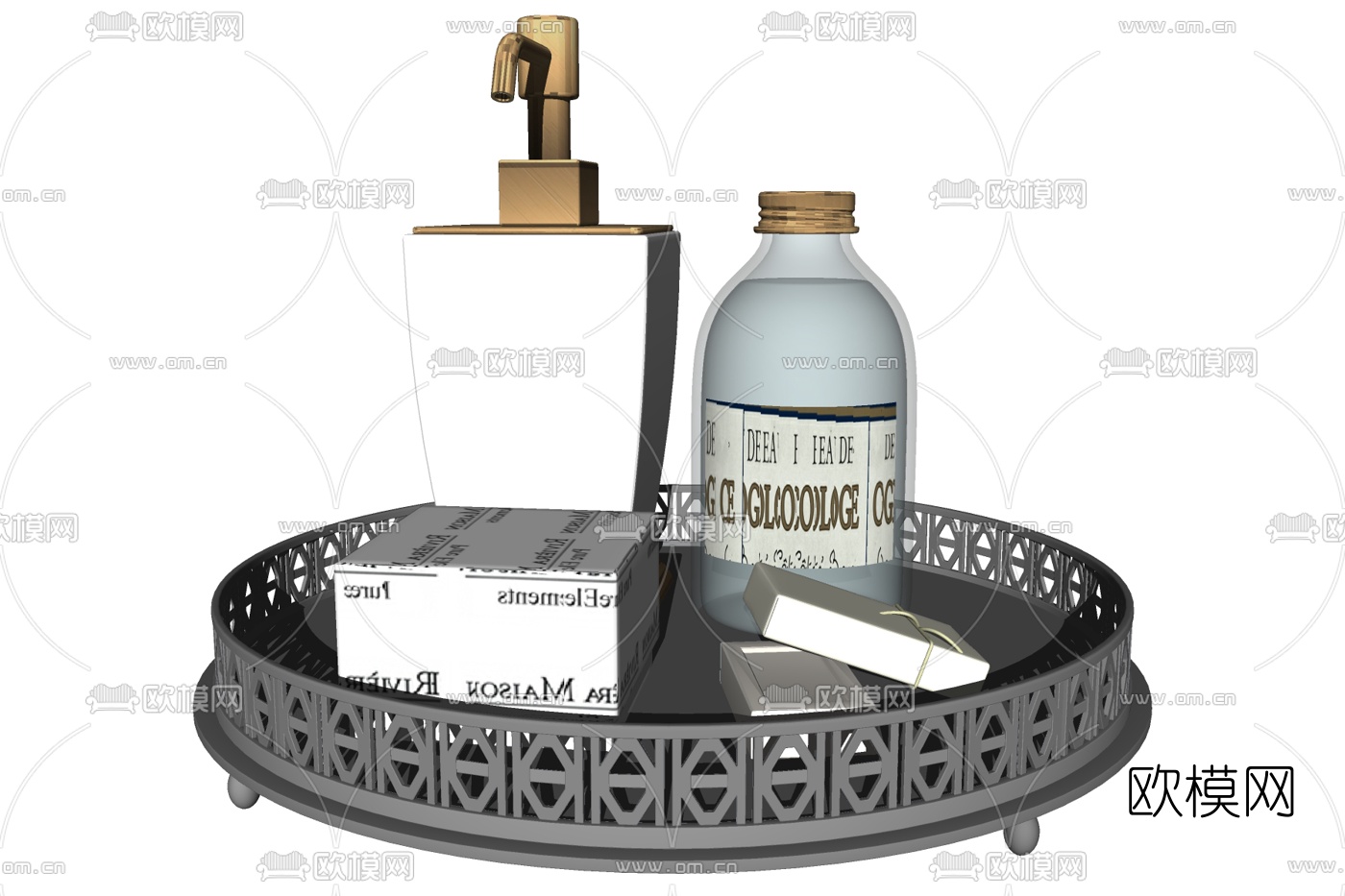 现代洗发水沐浴露su模型下载