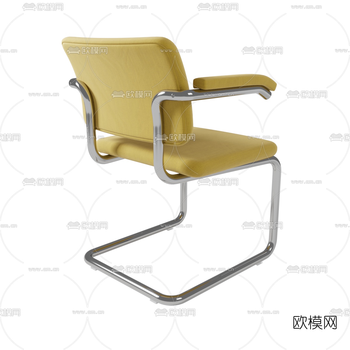 现代班前椅办公椅3d模型下载（渲染图5）