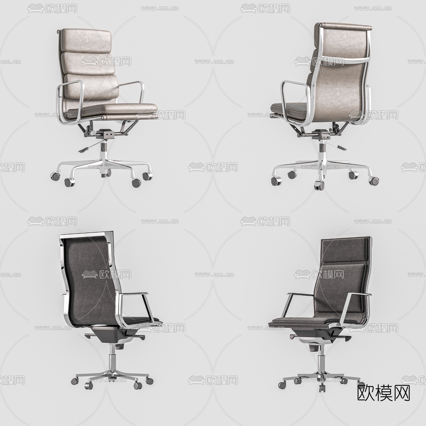 现代办公椅3d模型