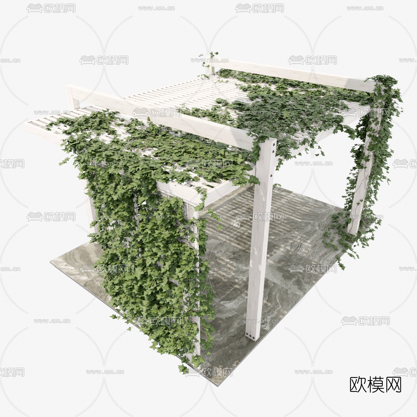 现代常青藤凉亭3d模型