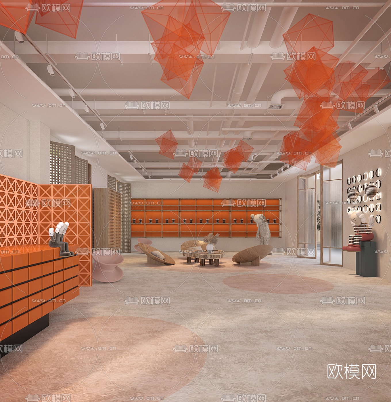 北欧潮玩集成店3d模型