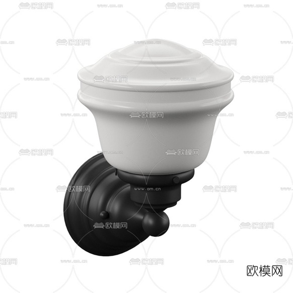 现代玻璃壁灯免费3d模型下载