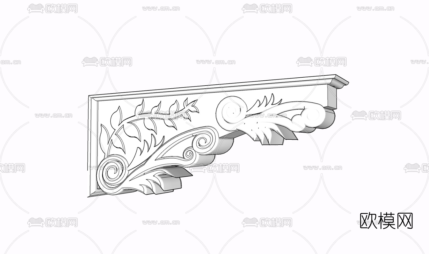 现代雕刻构件免费su模型下载