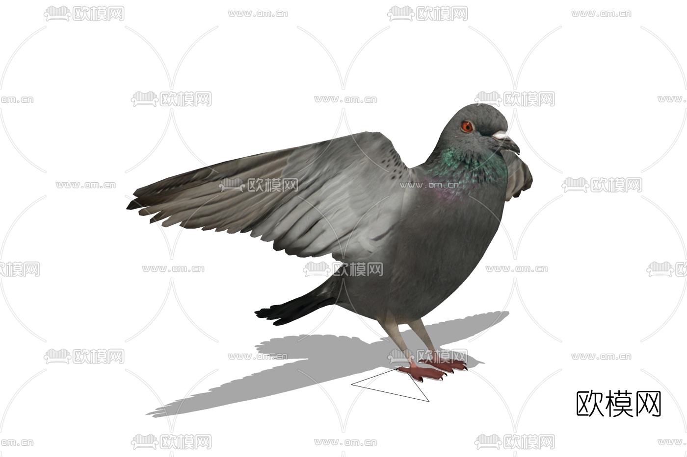 现代鸽子免费su模型下载