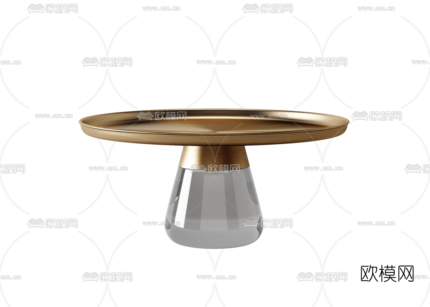 现代轻奢金属茶几3d模型