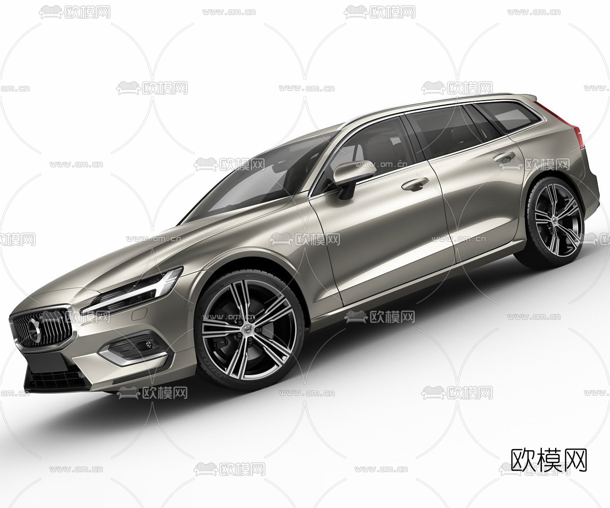现代沃尔沃轿车3d模型