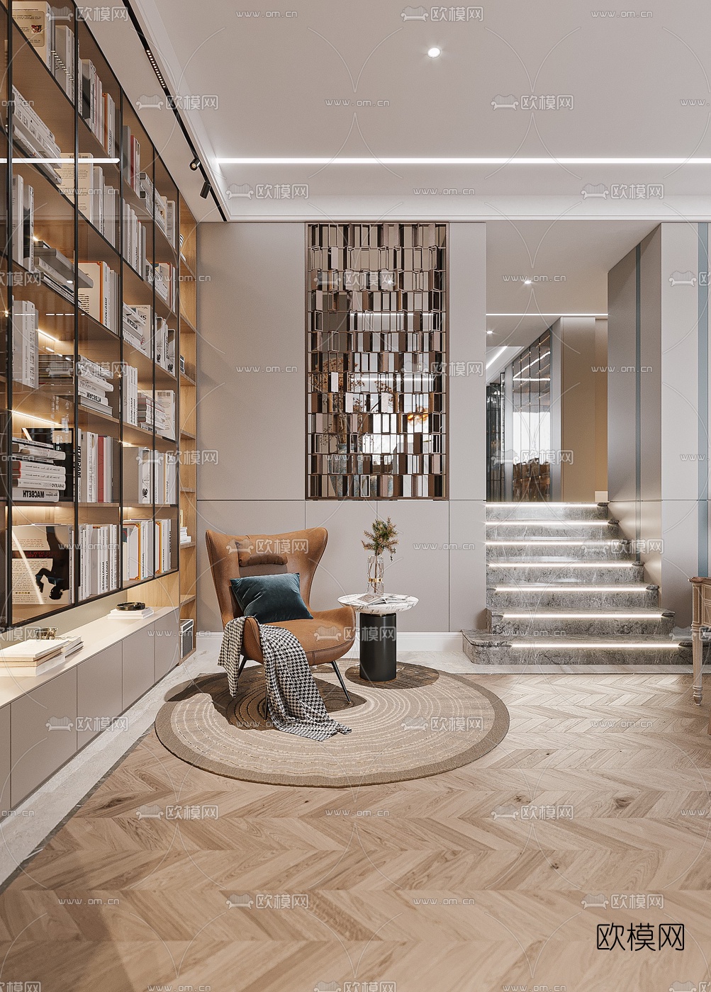 北欧跃式休息区3d模型下载