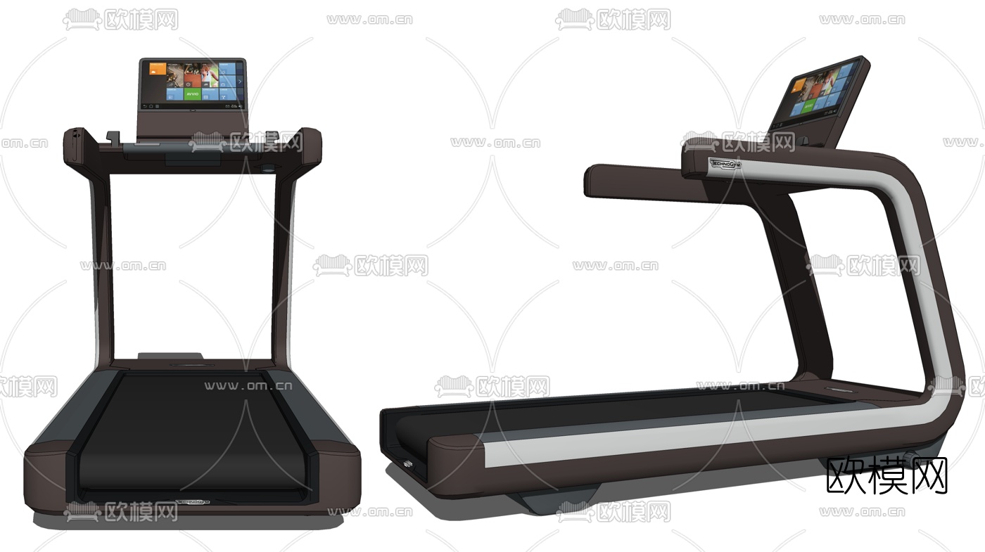 现代跑步机su模型下载