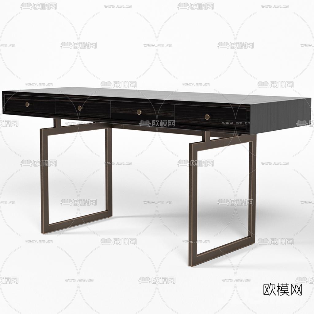 现代书桌3d模型