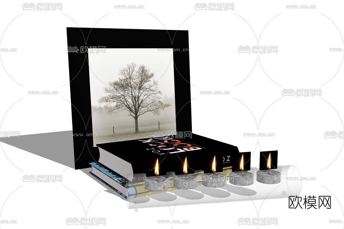 北欧装饰画免费su模型下载