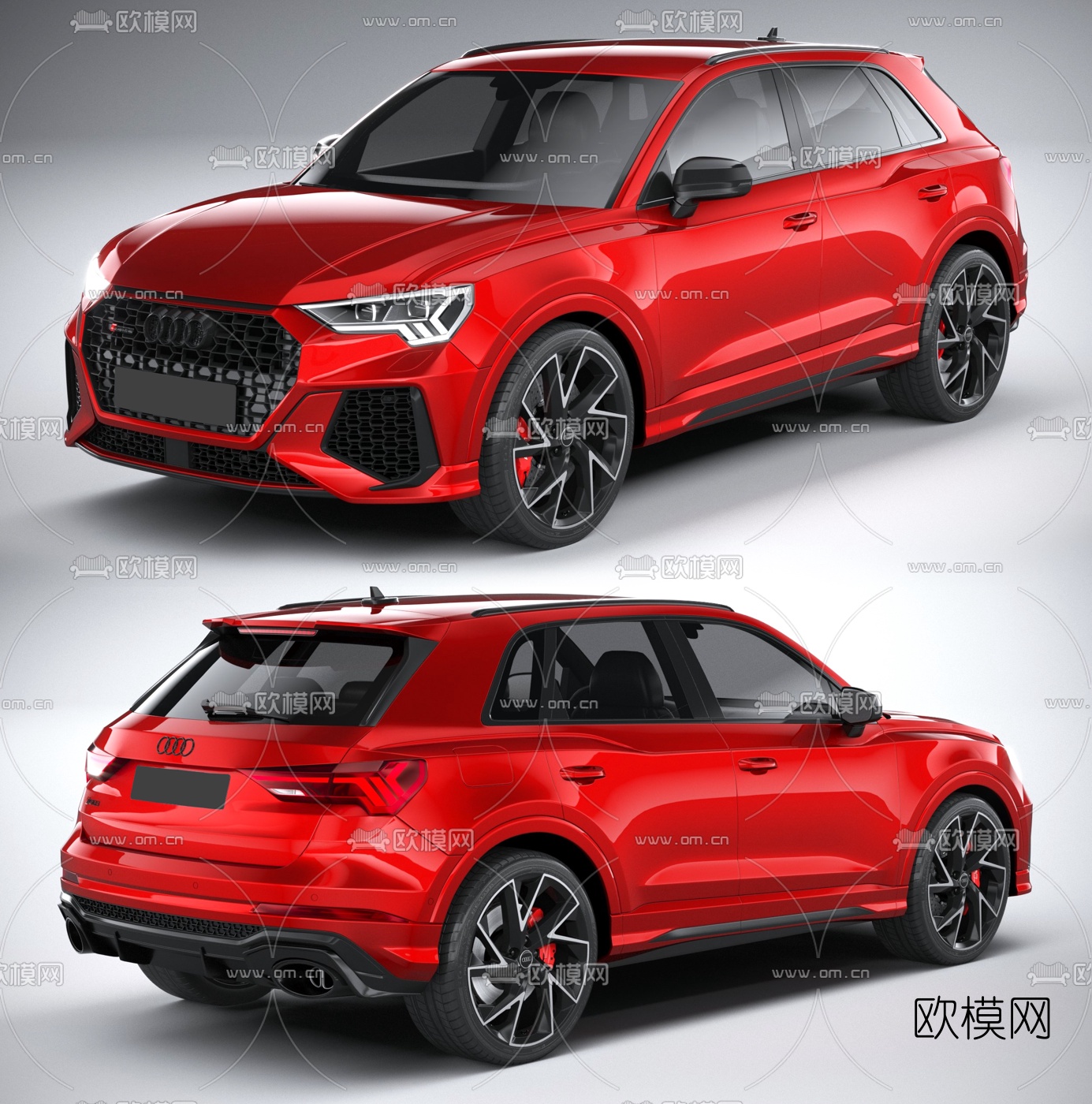 现代奥迪Q3汽车3d模型下载