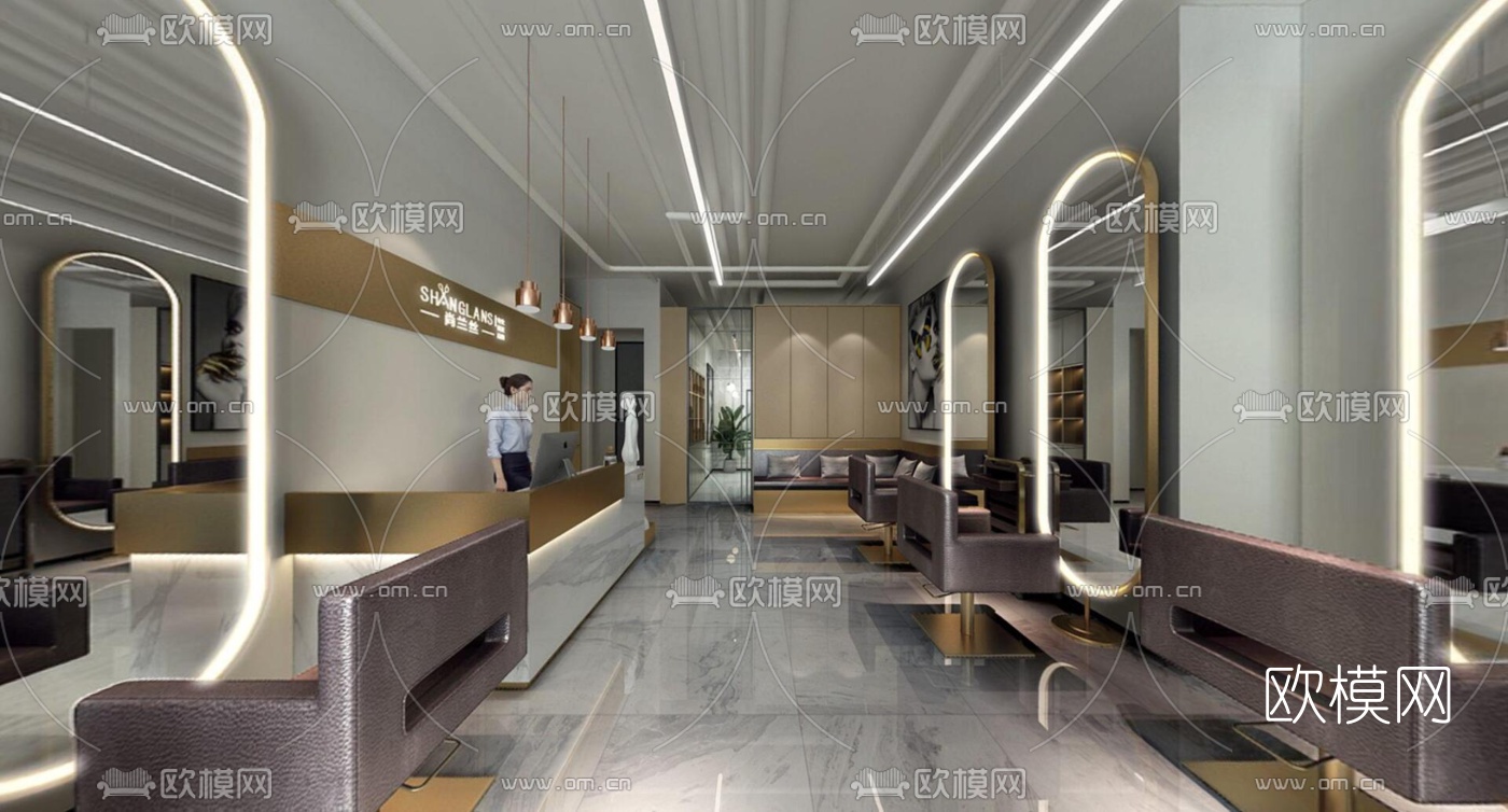 现代理发店vr全景3d模型