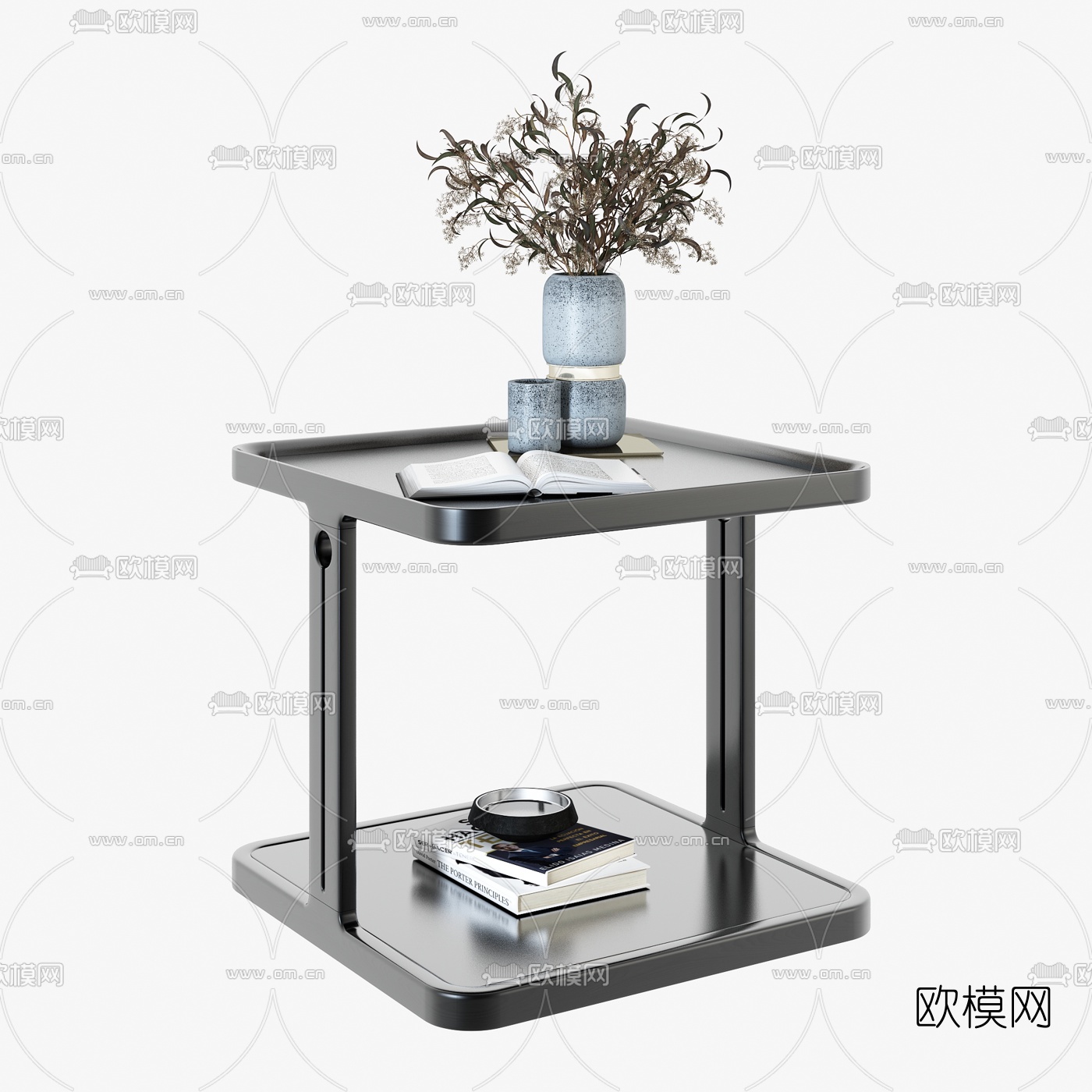 新中式茶几边几3d模型