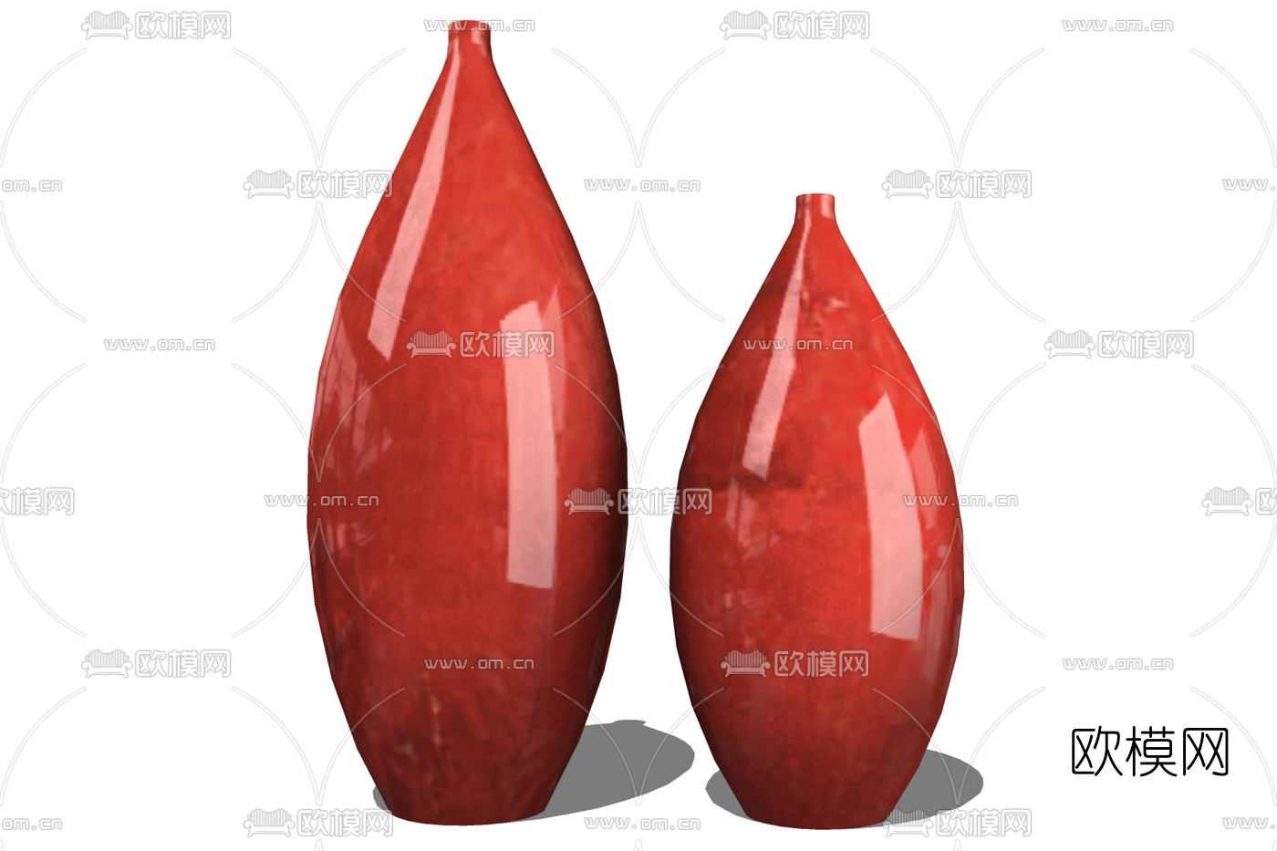 现代花瓶摆件su模型