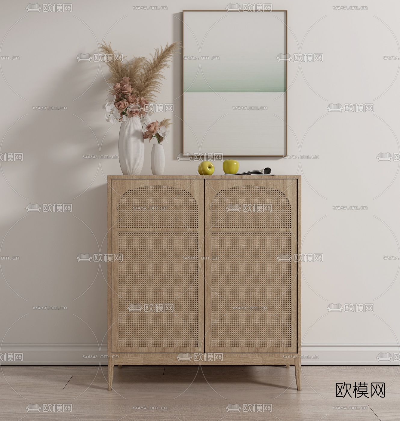 北欧玄关柜边柜3d模型
