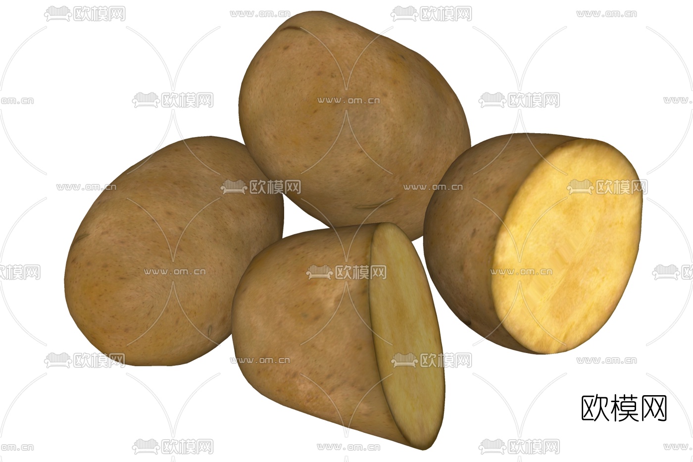 现代土豆su模型下载