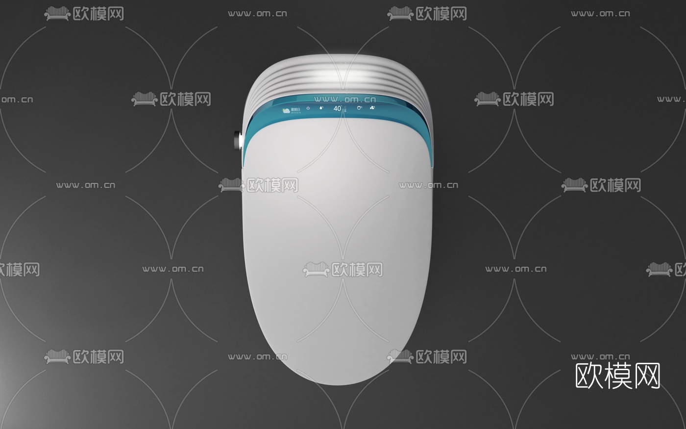 现代智能马桶便器3d模型