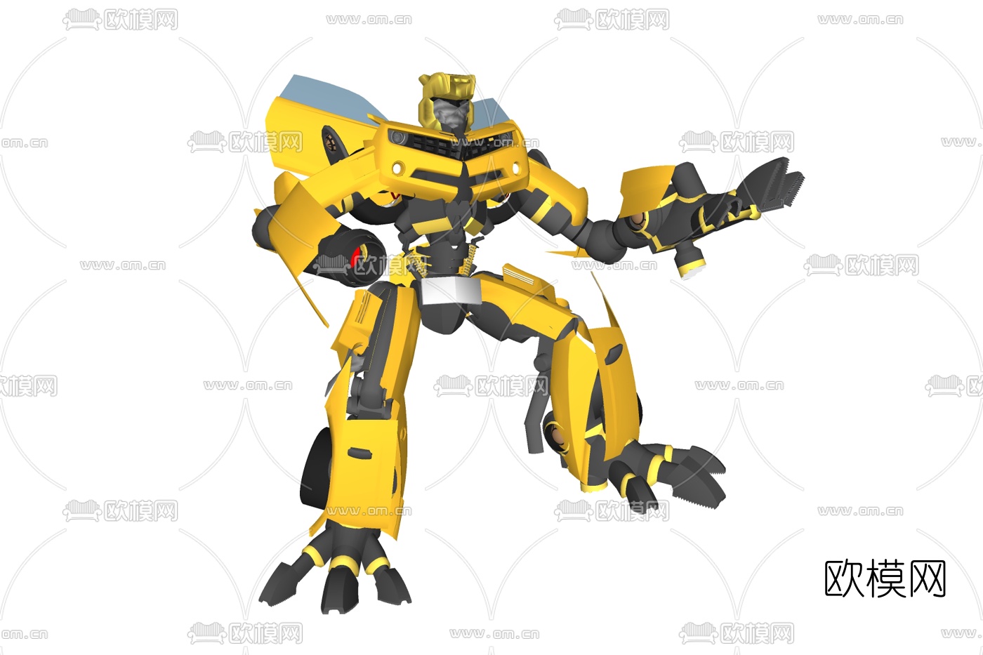 现代变形金刚玩具su模型下载