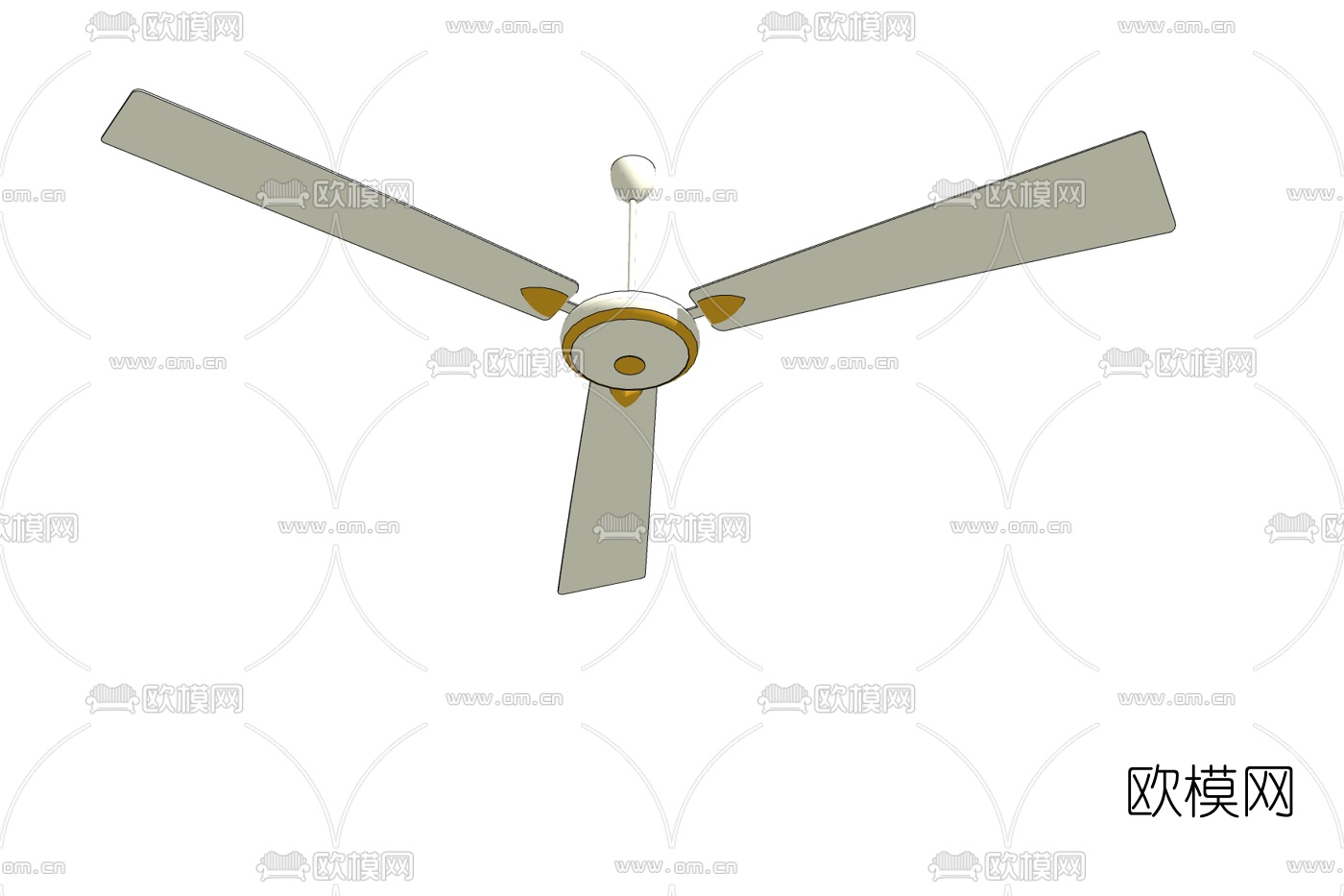现代吊扇免费su模型下载