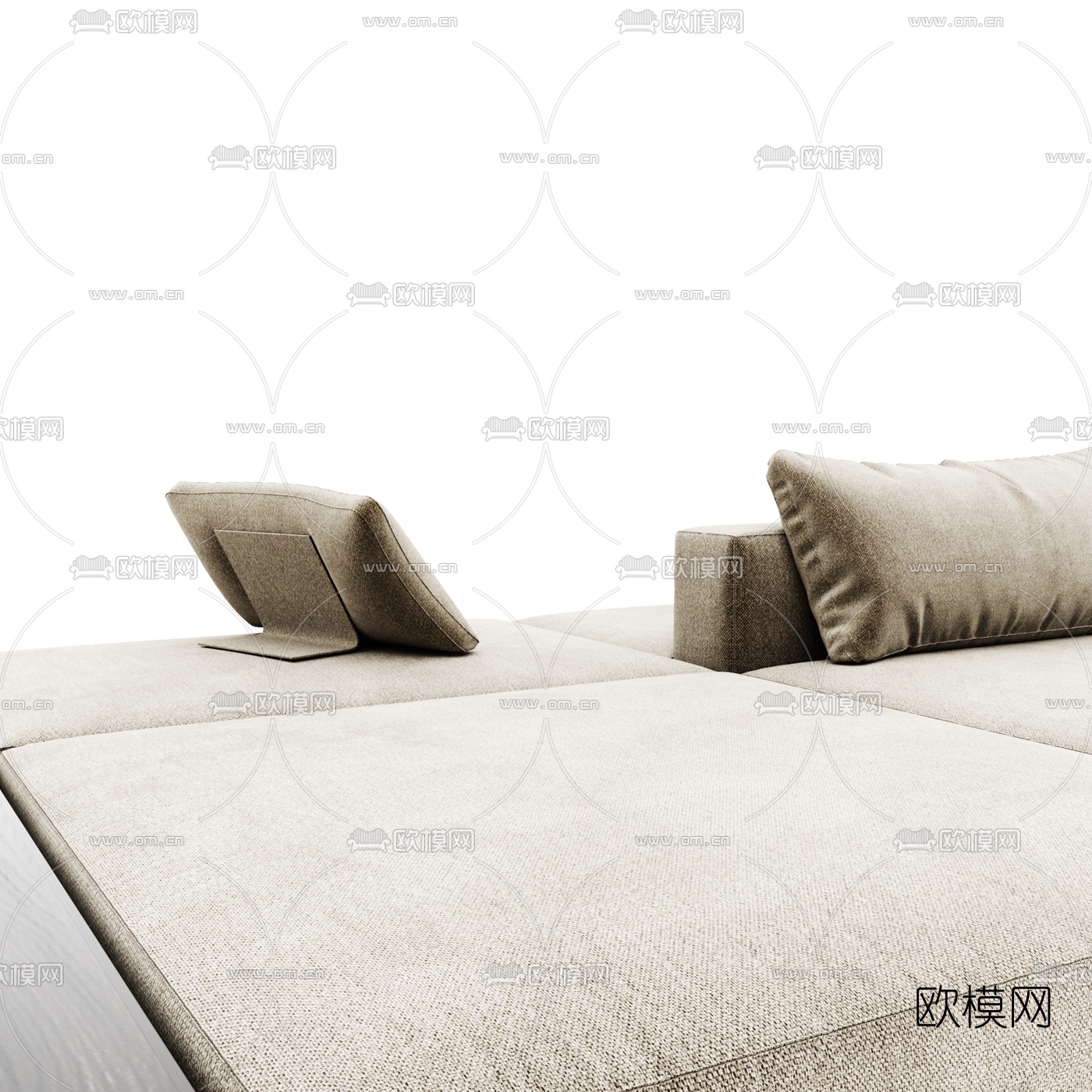 现代布艺办公沙发3d模型