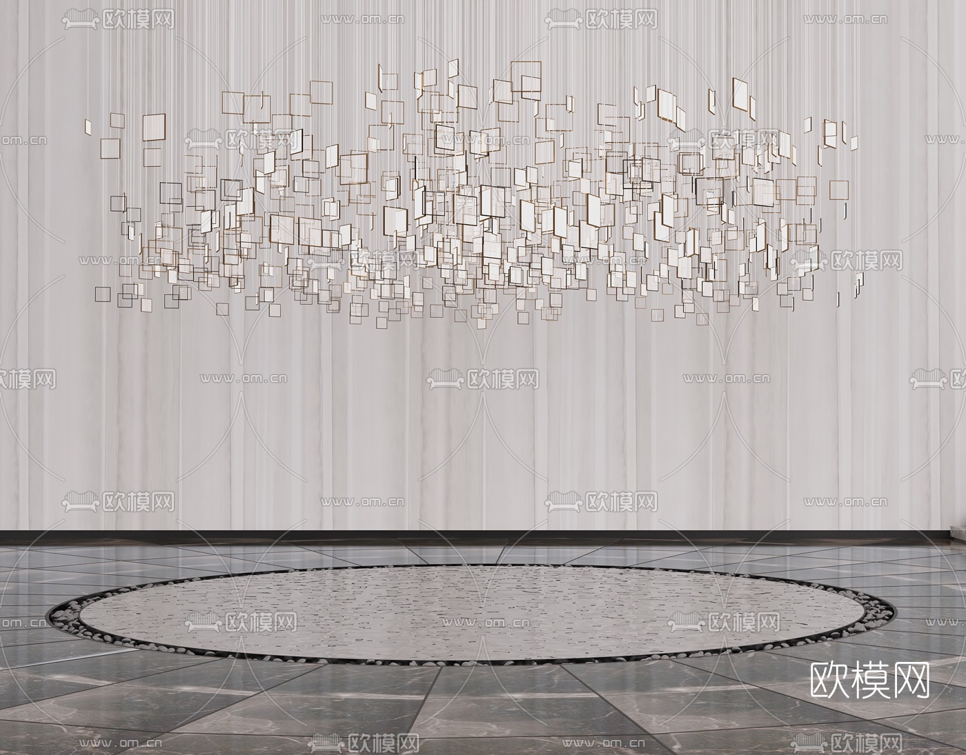 现代玻璃装饰吊灯su模型下载