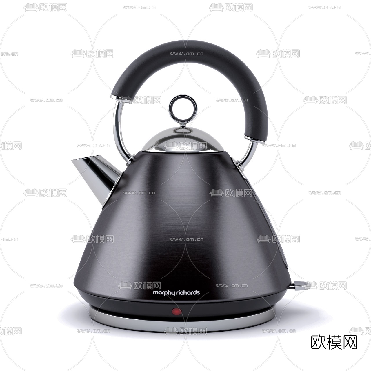 现代电热水壶3d模型