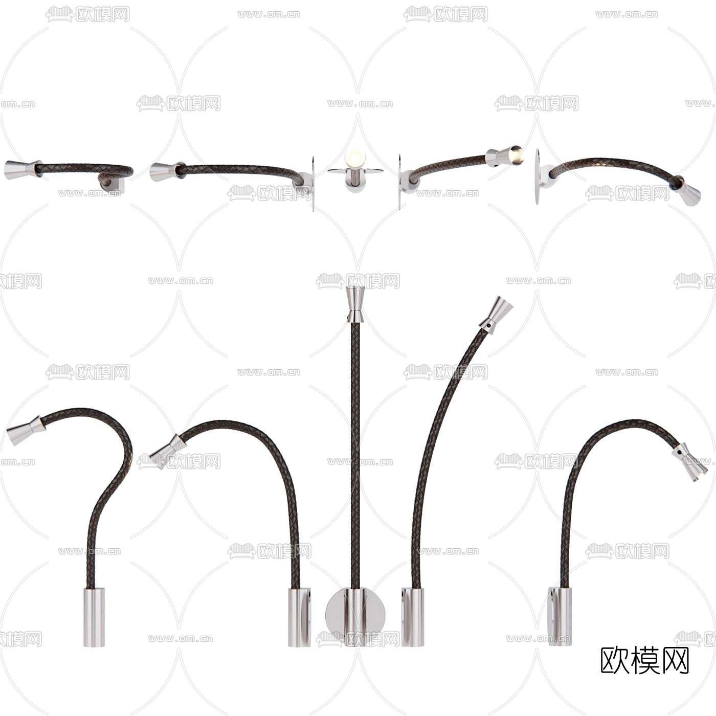 现代壁灯3d模型