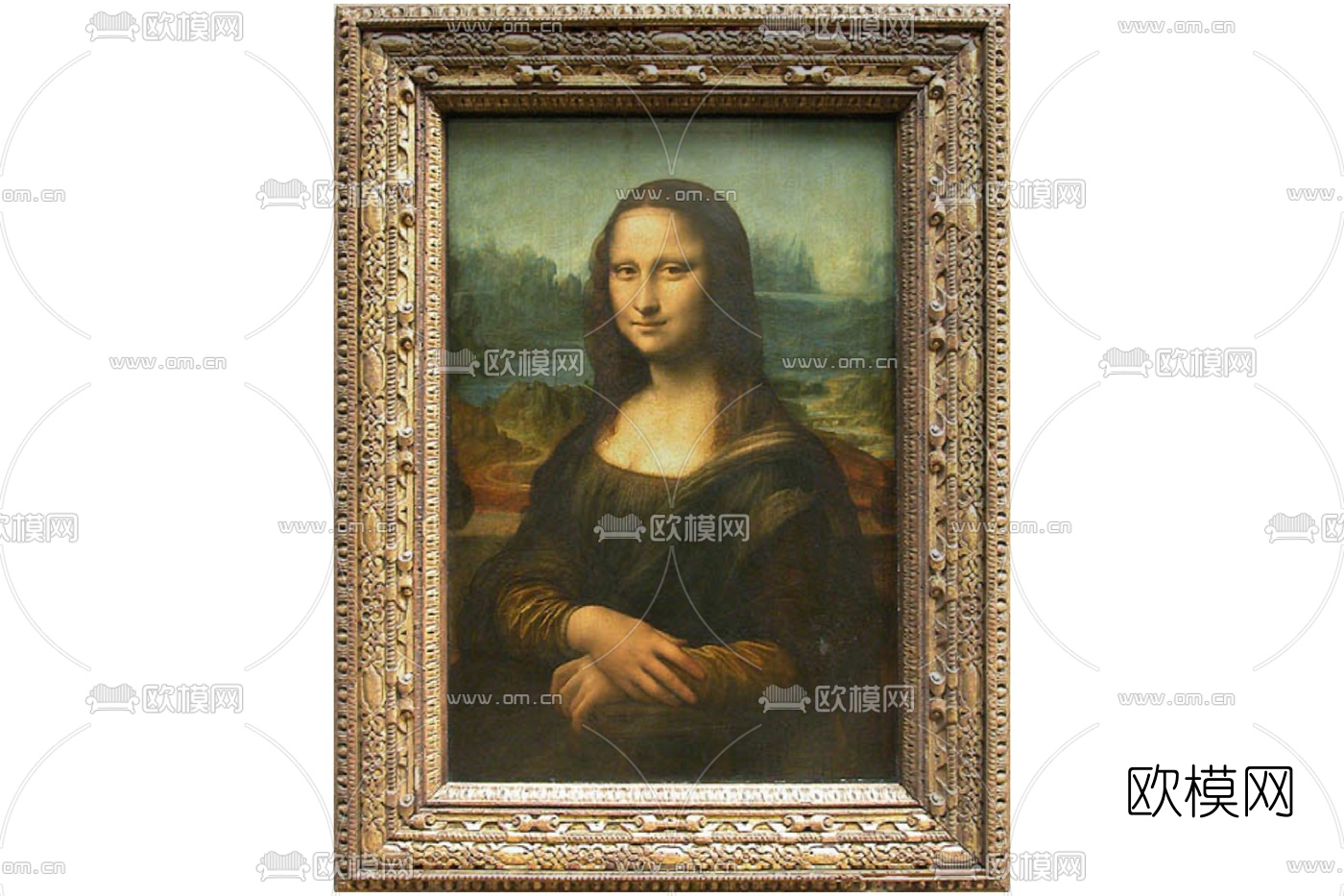 欧式装饰画su模型下载