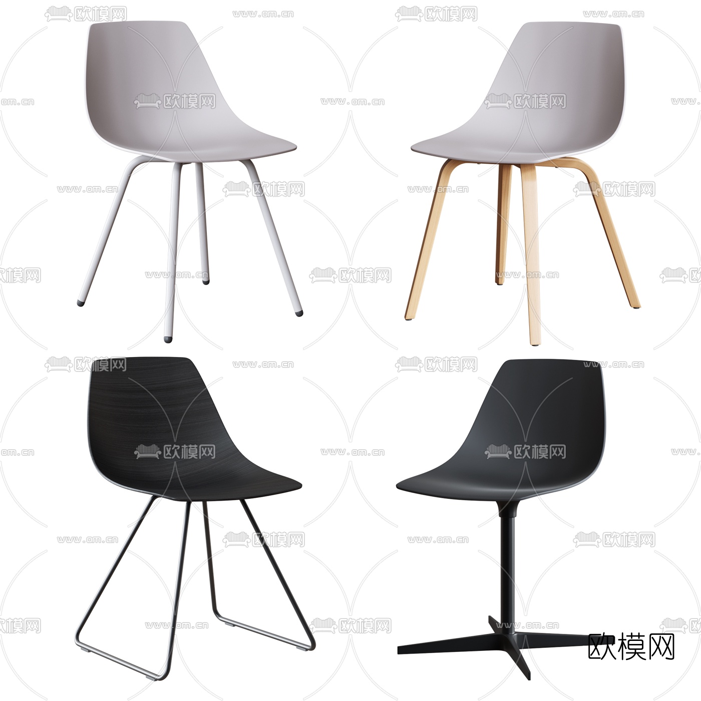 现代单椅3d模型