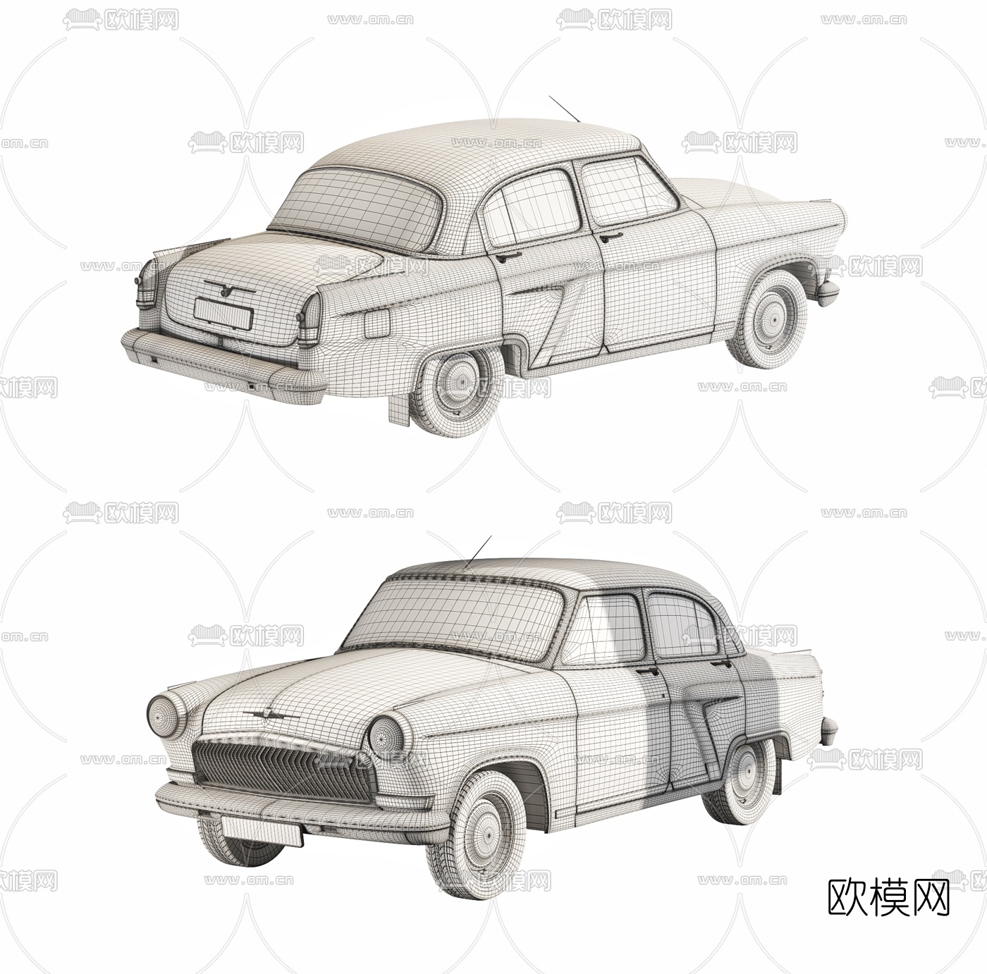 现代宾利老爷汽车3d模型下载（渲染图2）