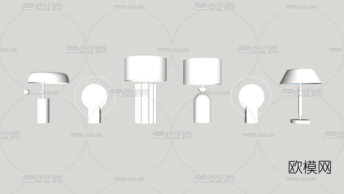 现代轻奢吊灯su模型下载（渲染图3）