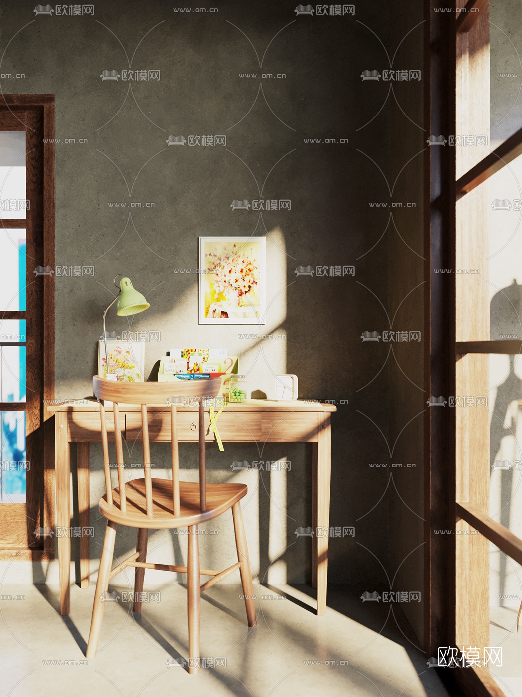 工业风阁楼公寓客厅3d模型