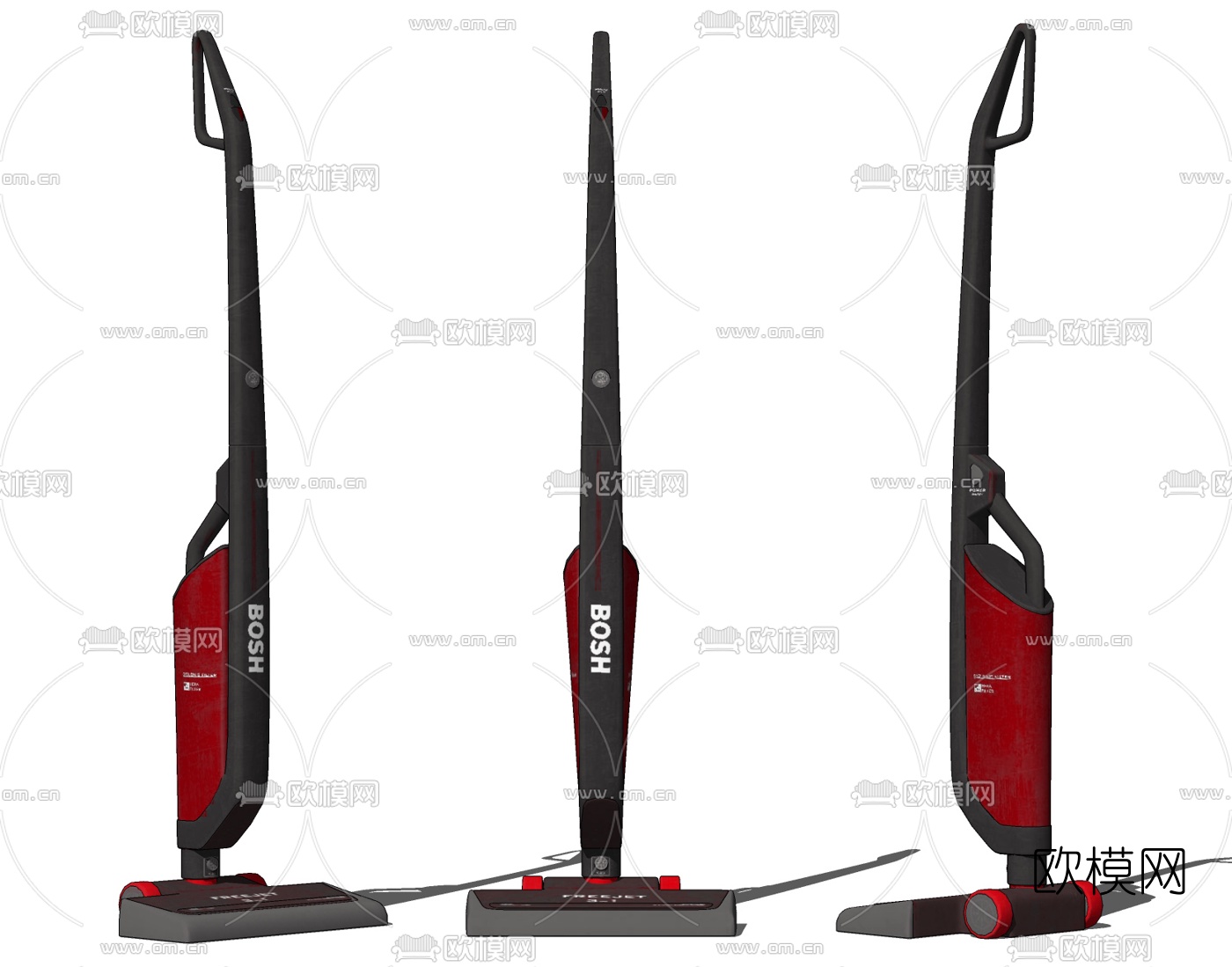 现代家用吸尘器su模型