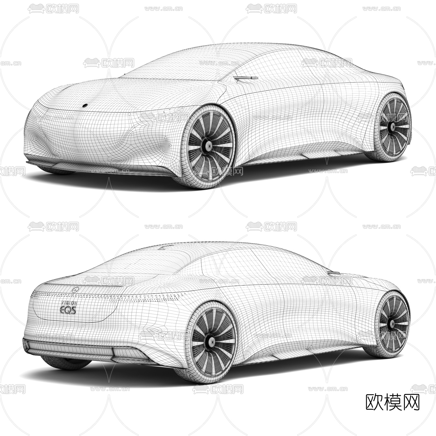 现代奔驰跑车3d模型
