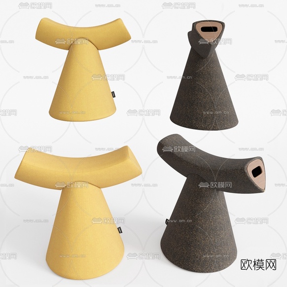 北欧儿童休闲凳子3d模型下载(渲染图1)