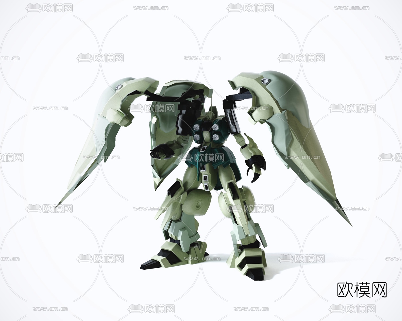 现代高达NZ666刹帝利手办玩具3d模型下载