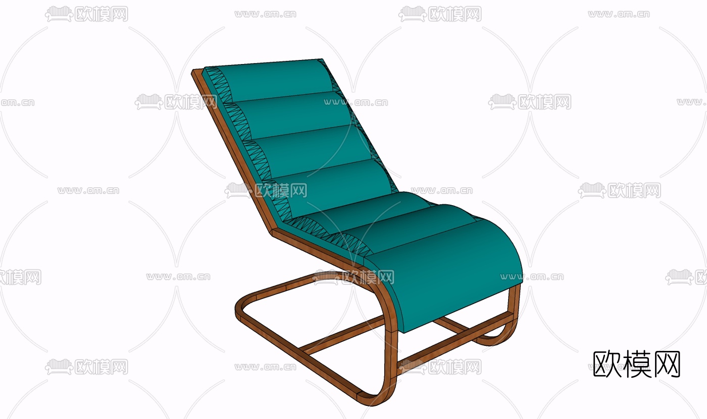 现代布艺休闲椅免费su模型下载