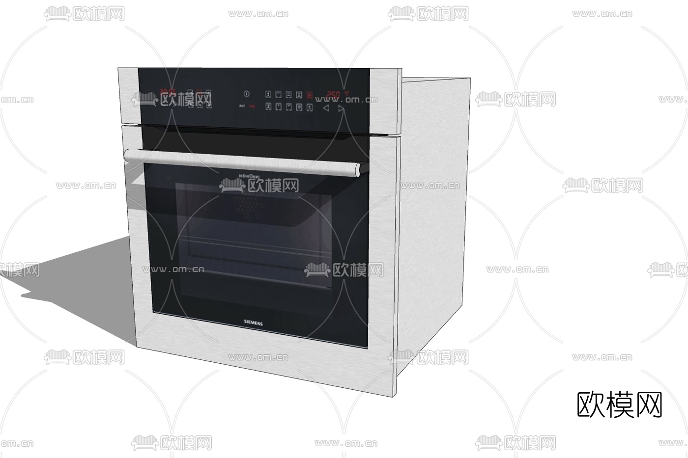 现代消毒柜免费su模型下载