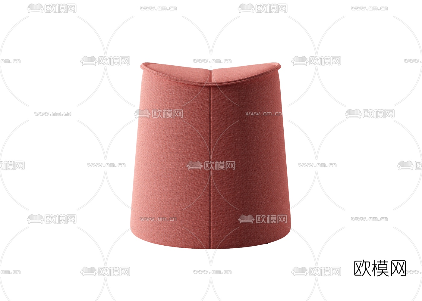 现代布艺沙发凳3d模型