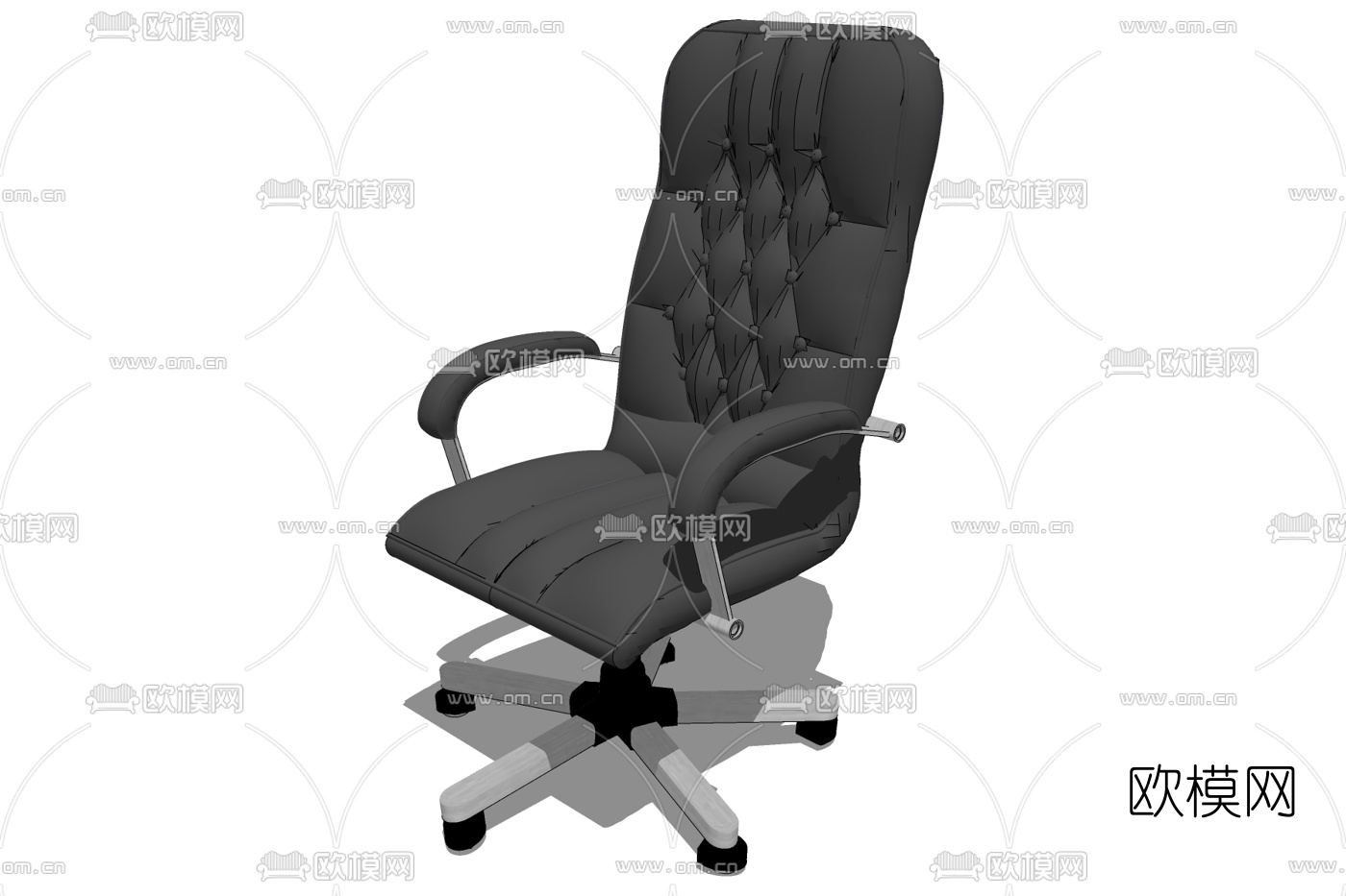 现代旋转办公椅免费su模型下载