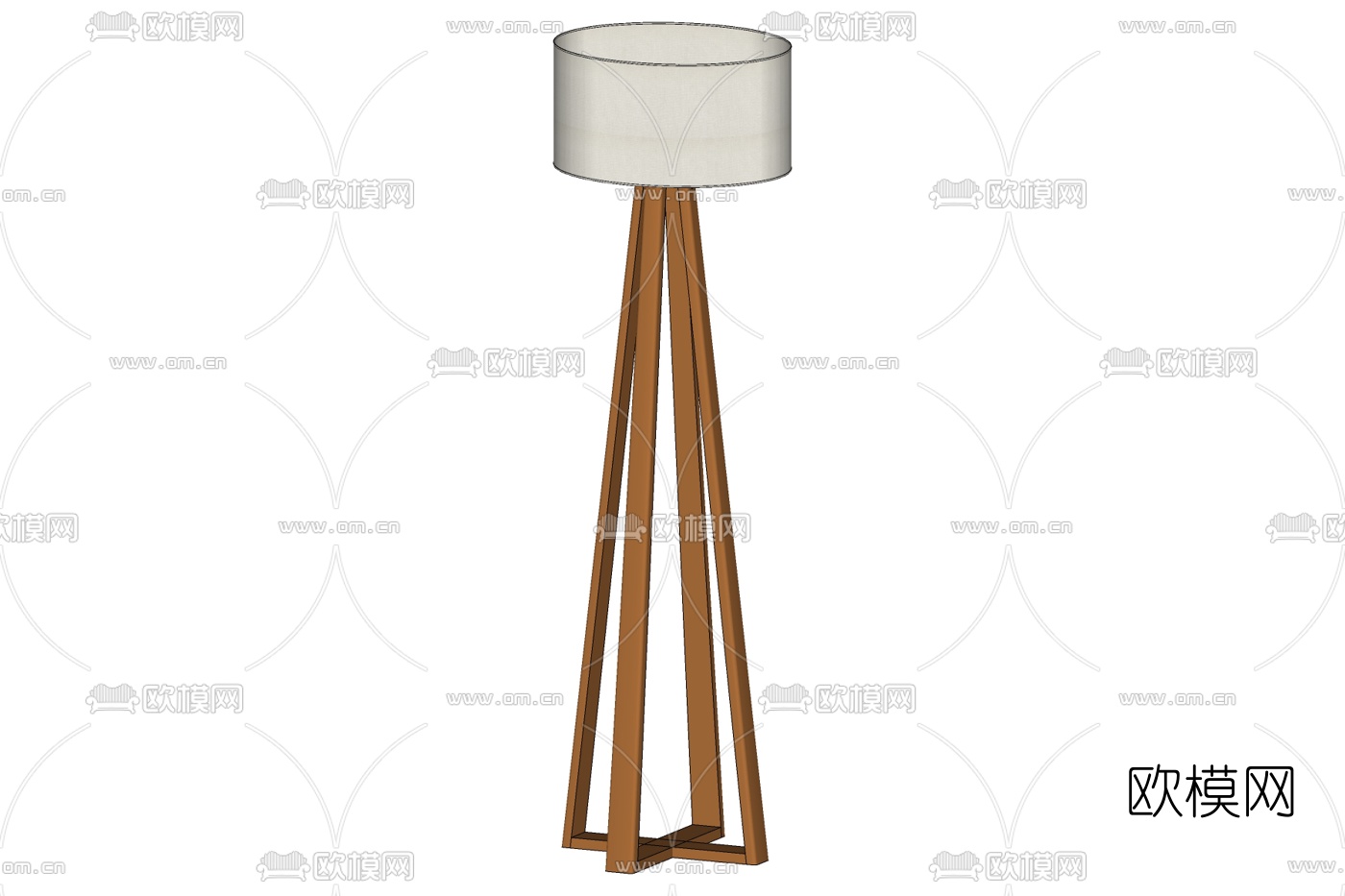 现代落地灯免费su模型下载