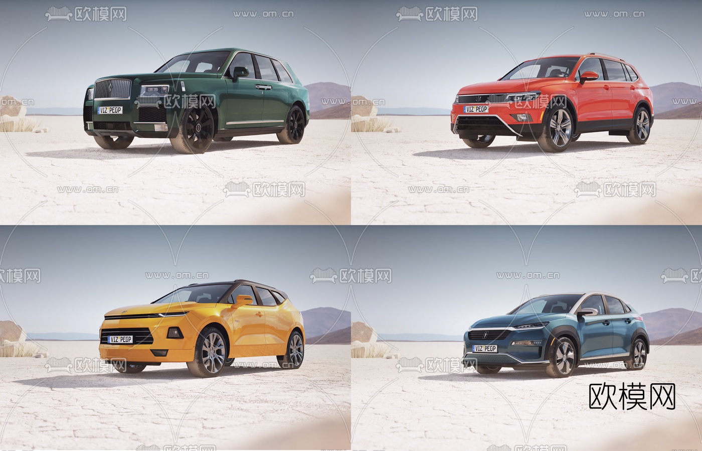 现代SUV汽车3d模型