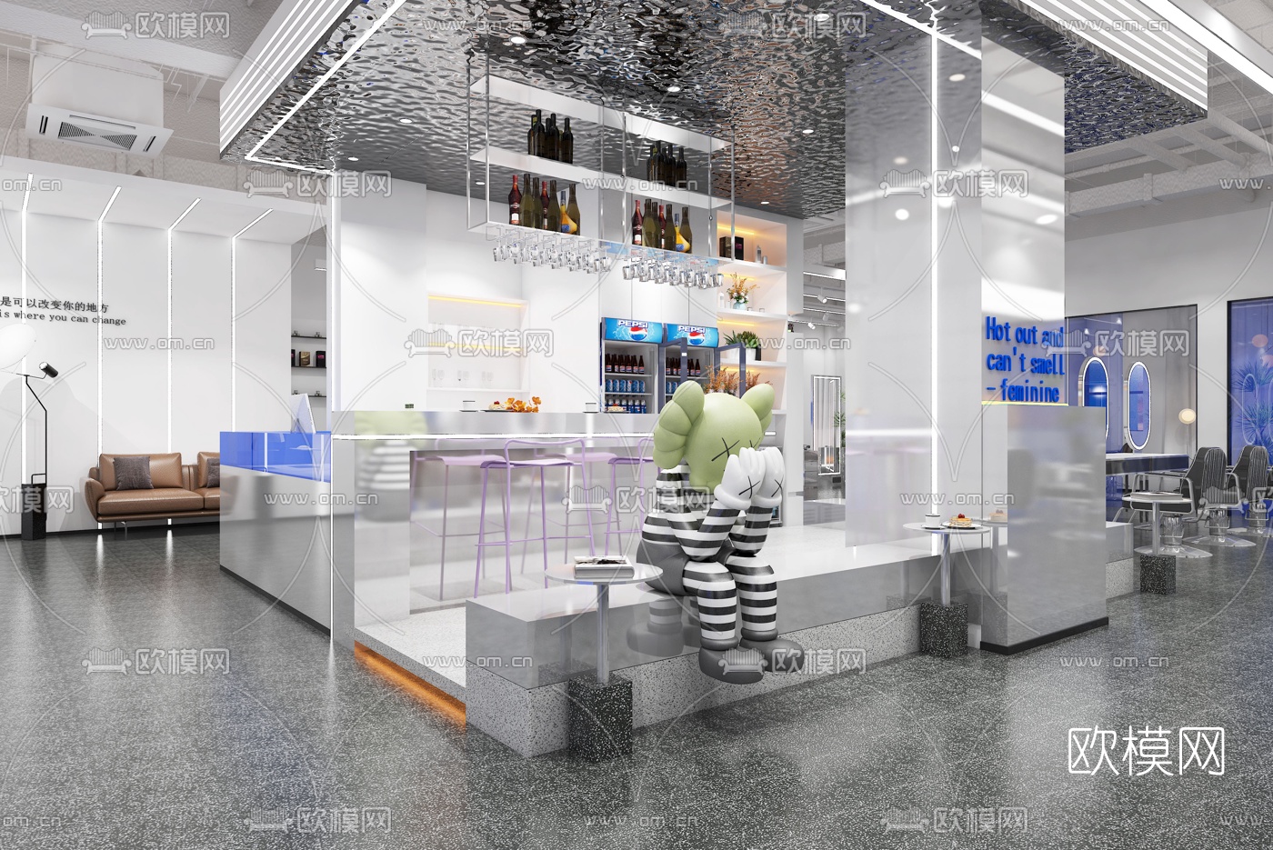 后现代理发店3d模型下载（渲染图3）
